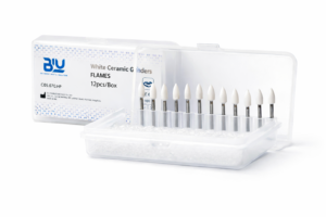 Blu White Ceramic Stone CONE Shape