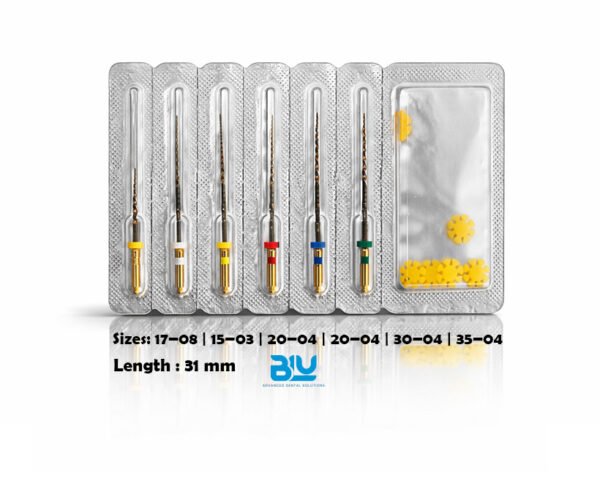 WEB2222 Blu B Flex Gold Rotary Files 31 mm