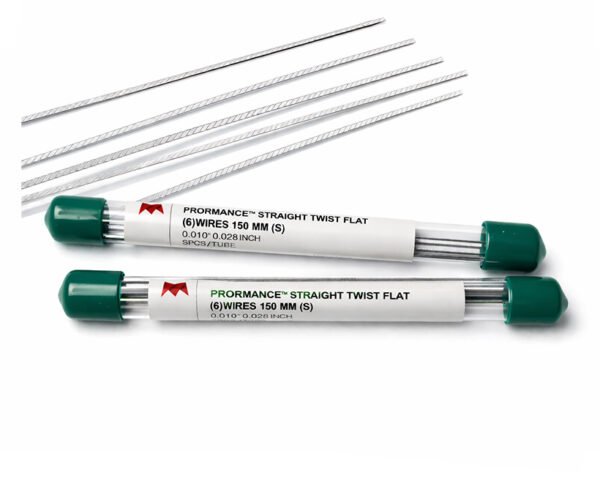 Matt Ortho Flat Straight Twisted Retainer