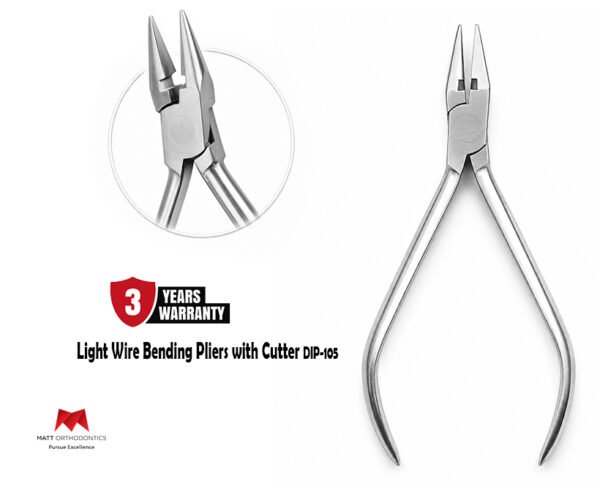 Matt Ortho Bird Beak Plier With Cutter 𝗗𝗜𝗣-𝟭𝟬𝟱