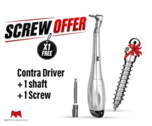 Matt Ortho Contra-Angle Driver + Shaft + 1 Screw