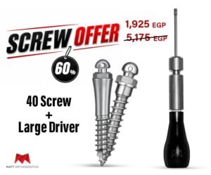Matt Ortho 𝟰𝟬 Screws + Large-grip driver