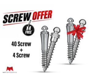 Matt Ortho 𝟰𝟬 Screws + 𝟰 screws 𝗳𝗿𝗲𝗲