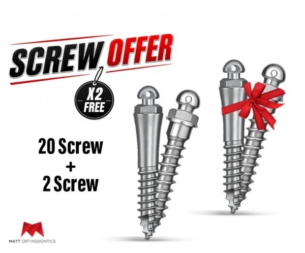 Matt Ortho 𝟮𝟬 Screws + 𝟮 screws 𝗳𝗿𝗲𝗲