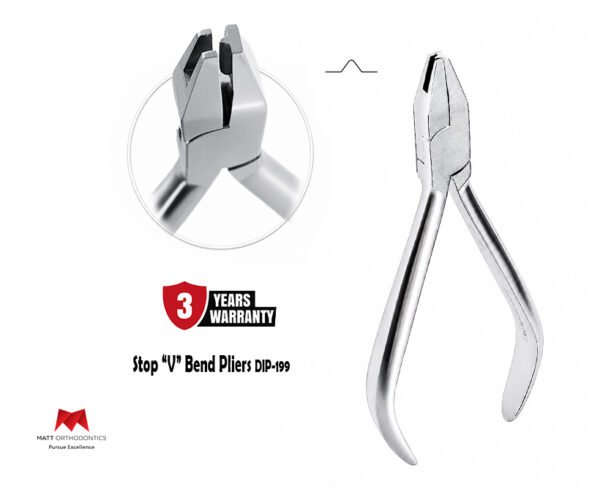 Matt Ortho Stop “V” Bend Pliers 𝗗𝗜𝗣-𝟭𝟵𝟵