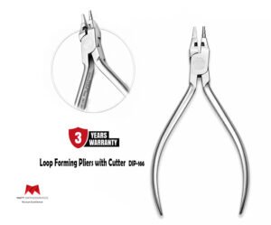 Matt Ortho Loop Forming Pliers with Cutter_Tweed Type 𝗗𝗜𝗣-𝟭𝟰𝟱
