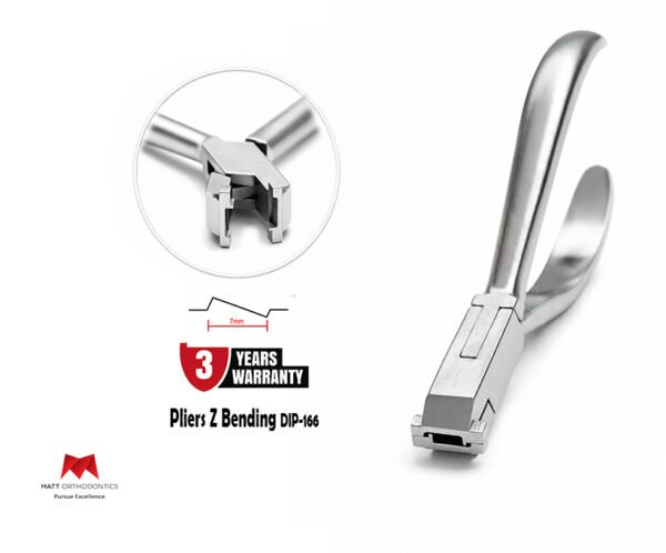 Matt Ortho Double Step ‘Z’ 𝟳𝗺𝗺 Bending Pliers 𝗗𝗜𝗣-𝟭𝟲𝟲