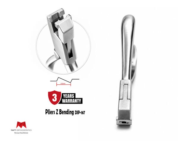 Matt Ortho Double Step ‘Z’ 𝟰.𝟱𝗺𝗺 Bending Pliers 𝗗𝗜𝗣-𝟭𝟲𝟳