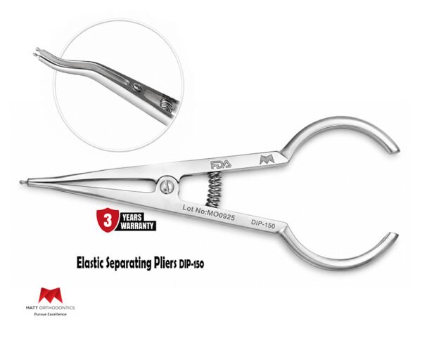 Matt Ortho Elastic Separating Pliers 15.5cm 𝗗𝗜𝗣-𝟭𝟱𝟬