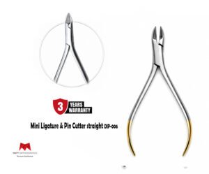 Matt Ortho Mini Ligature & Pin Cutter straight Slim Beak 12.5cm 𝗗𝗜𝗣-𝟬𝟬𝟲