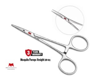 Matt Ortho Mosquito Forceps 12.5cm Straight 𝗗𝗜𝗣-𝗡𝟭𝟮